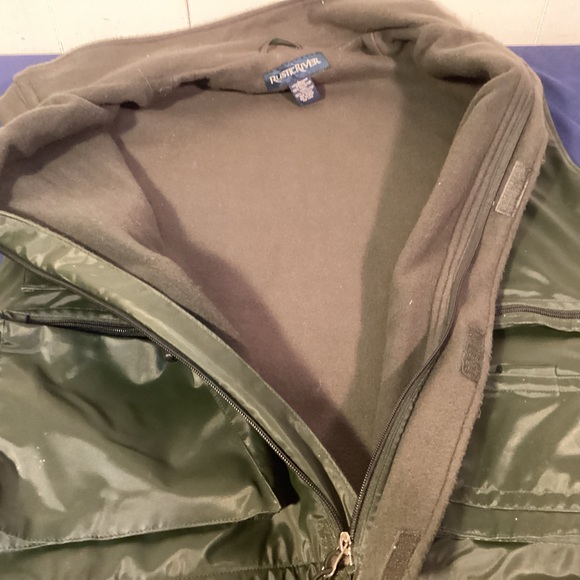 Men’s Utility Vest Rustic River fleece lined fishing hunting hiking size large - Picture 8 of 9
